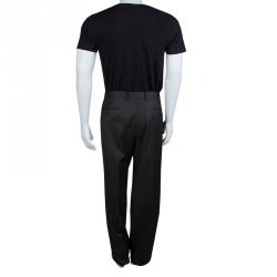 Pre Owned Lanvin Dark Grey Wool Trousers XXL