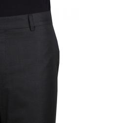 Pre Owned Lanvin Dark Grey Wool Trousers XXL