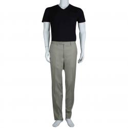 Pre Owned Lanvin Beige Wool Trousers XXL