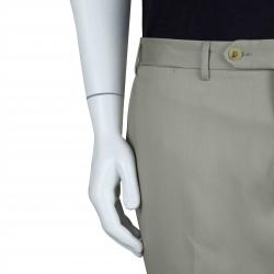 Pre Owned Lanvin Beige Wool Trousers XXL