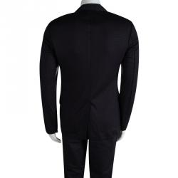 Lanvin Black Wool Notched Collar Blazer M