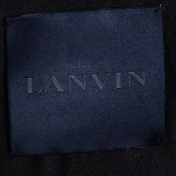 Lanvin Black Wool Notched Collar Blazer M