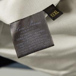 Pre Owned Loro Piana Navy Blue Cashmere Storm System Jacket 3XL