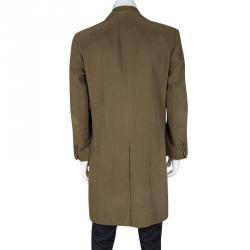 Pre Owned Loro Piana Brown Cotton Storm System Coat L