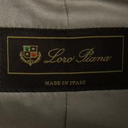 Pre Owned Loro Piana Brown Cotton Storm System Coat L