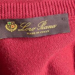 Pre Owned Loro Piana Men's Red Crewneck Sweater M