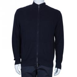 Pre Owned Loro Piana Men's Navy Blue Cardigan M