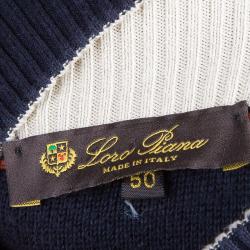 Pre Owned Loro Piana Men's Navy Blue Cardigan M