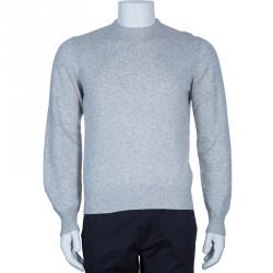 Pre Owned Loro Piana Grey Cashmere Sweater M