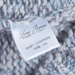 Pre Owned Loro Piana Men's Grey Baby Cashmere Bomber Cardigan L