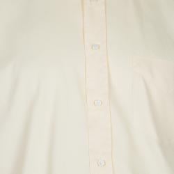 Pre Owned Loro Piana Yellow Andre Cotton Shirt M