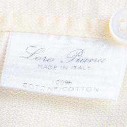 Pre Owned Loro Piana Yellow Andre Cotton Shirt M