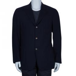 Pre Owned Loro Piana Navy Blue Voyager Jacket M