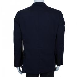 Pre Owned Loro Piana Navy Blue Voyager Jacket M