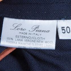 Pre Owned Loro Piana Navy Blue Voyager Jacket M