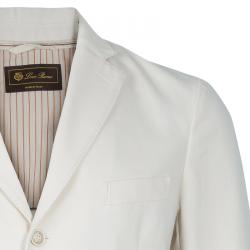 مملوكة مسبقًا Loro Piana Men's Beige Cotton Blazer M