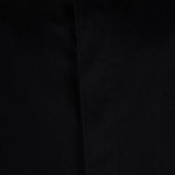 Pre Owned Loro Piana Black Cashmere Storm System Coat L