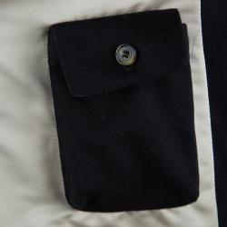 Pre Owned Loro Piana Black Cashmere Storm System Coat L