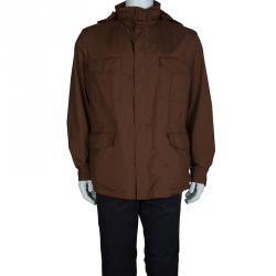 Pre Owned Loro Piana Brown Traveller Windmate Jacket M