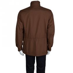 Pre Owned Loro Piana Brown Traveller Windmate Jacket M