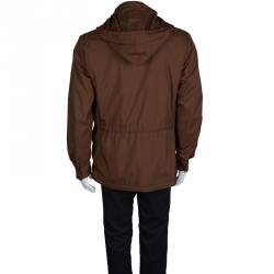 Pre Owned Loro Piana Brown Traveller Windmate Jacket M