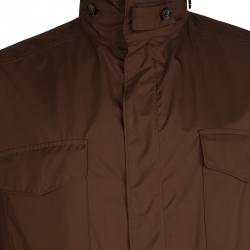 Pre Owned Loro Piana Brown Traveller Windmate Jacket M