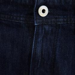 Pre Owned Loro Piana Indigo Dark Wash Denim Straight Fit Jeans XL
