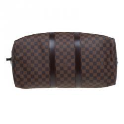 Louis Vuitton Damier Ebene Canvas Keepall Bandouliere 45