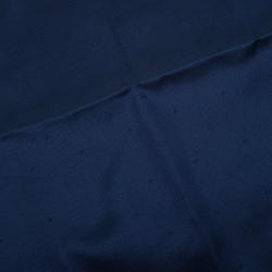 Louis Vuitton Navy Blue Silk Monogram Pocket Square