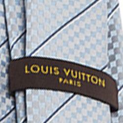 Pre Owned ربطة عنق لوي فيتون إيكو حرير زرقاء