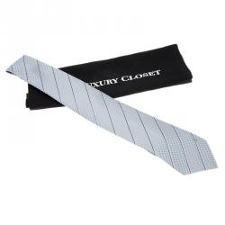 Pre Owned ربطة عنق لوي فيتون إيكو حرير زرقاء