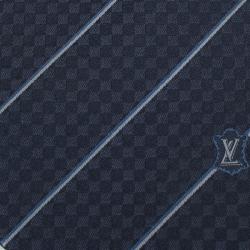 Pre Owned ربطة عنق لوي فيتون أنثاراسايت حرير إيكو رصاصي 