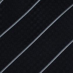 Pre Owned Louis Vuitton Black Silk Ecu Tie