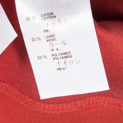 Louis Vuitton FW'15-16 Red Flock Print Sweatshirt S