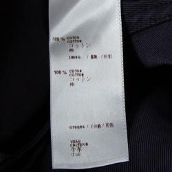 Pre Owned Louis Vuitton Navy Blue Slim Fit Pants  M