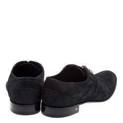 مملوكة مسبقًا Louis Vuitton Black Suede Lace Up Oxfords Size 44