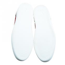 مملوكة مسبقًا Louis Vuitton Red Suede Logo Lace Up Sneakers Size 43.5