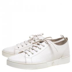 Pre Owned Louis Vuitton White Epi Leather Match Up Sneakers Size 43