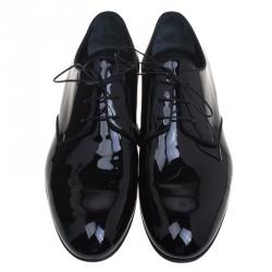 مملوكة مسبقًا Louis Vuitton Black Patent Leather Derby Size 43