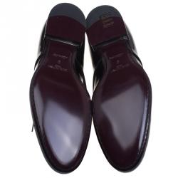 مملوكة مسبقًا Louis Vuitton Black Patent Leather Derby Size 43