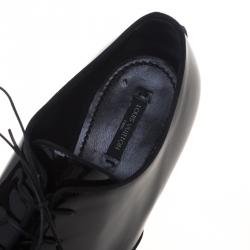 مملوكة مسبقًا Louis Vuitton Black Patent Leather Derby Size 43