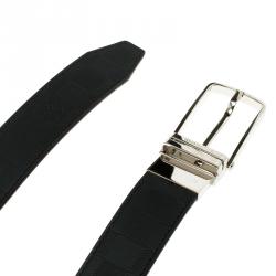 مملوكة مسبقًا حزام لوي فيتون بوسطن جلد نقشة دامييه بوجهين 95 سم