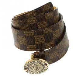 Pre Owned Louis Vuitton Damier Ebene Canvas Trunks and Bags Belt 80CM