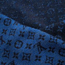 Louis Vuitton Blue Monogrammed Wool Persuasion Stole