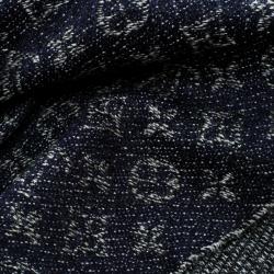 Louis Vuitton Navy Blue Monogrammed Wool Persuasion Stole