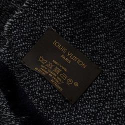 Louis Vuitton Navy Blue Monogrammed Wool Persuasion Stole