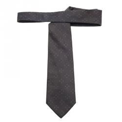 مملوكة مسبقًا Louis Vuitton Grey Silk Tie