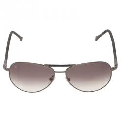 Louis Vuitton Grey Socoa Damier Aviators Sunglasses Sunglasses