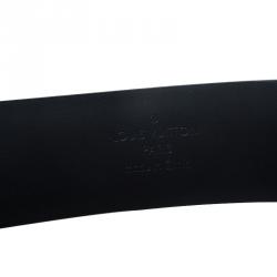 Pre Owned حزام لوي فيتون نيوغرام جلد أسود 100 سم