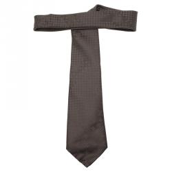 مملوكة مسبقًا Louis Vuitton Brown Monogram Silk Tie 